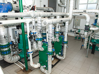 Commercial plumbing-installation