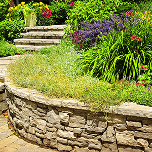 Residential construction-Finished project-Stone Wall