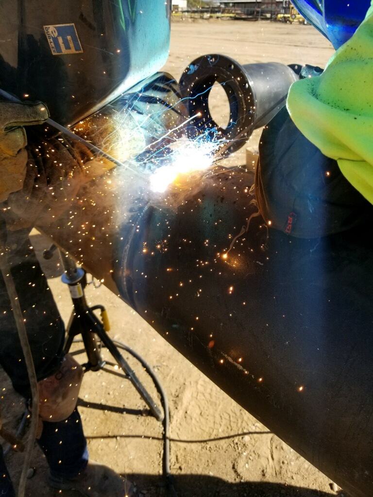 image of natural gas welding in process